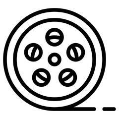 film roll line icon