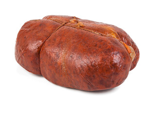 Nduja isolated on white background