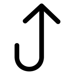 up arrow glyph icon