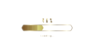 80 percent golden Futuristic Progress loading bar. gold Loading bar process of indicators. premium gold downloading.