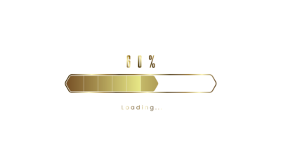 80 percent golden Futuristic Progress loading bar. gold Loading bar process of indicators. premium gold downloading.