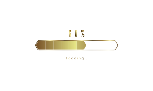 80 percent golden Futuristic Progress loading bar. gold Loading bar process of indicators. premium gold downloading.