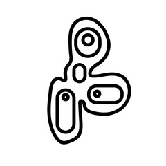 Some Forms Icons of Bacteria and Viruses Visibile Through a Microscope 