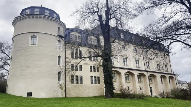 Duchess Anna Amalia Library in Weimar during Cloudy Day in December