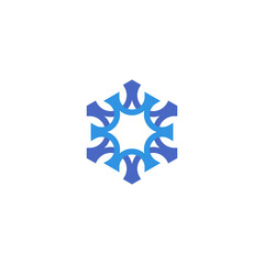 simple mandala logo design vector