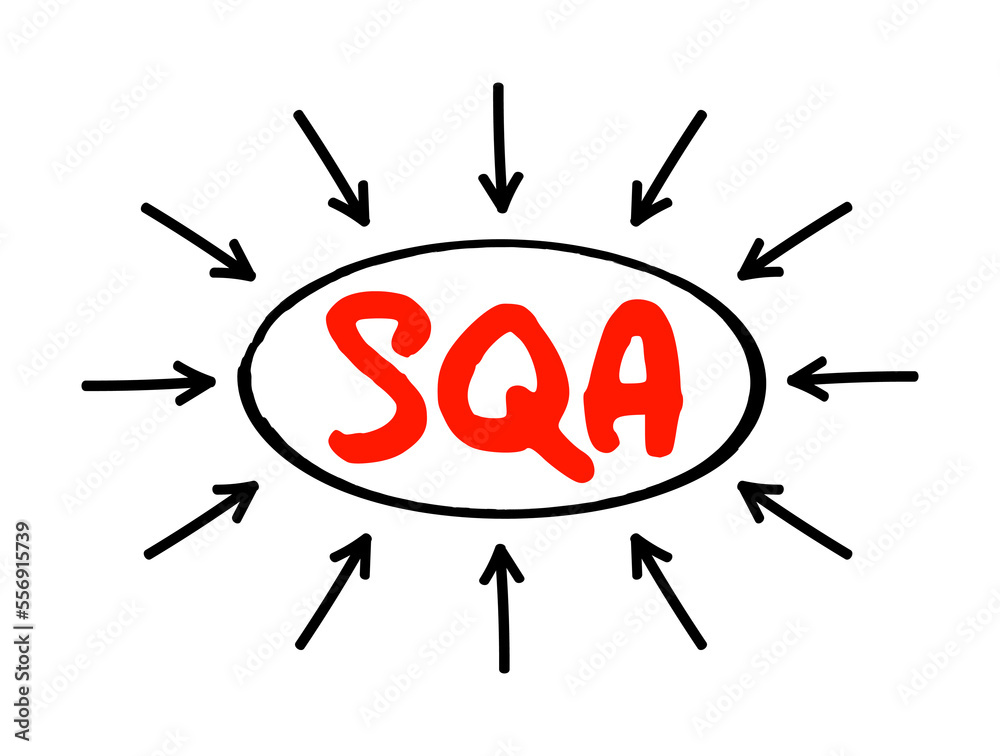 Aufkleber sqa software quality assurance - practice of monitoring the software engineering processes and metho