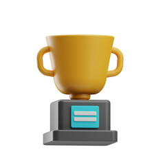 education, object trophy illustration 3d