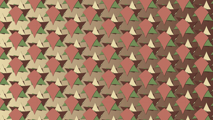 Renaissance Color scheme - Geometrical textured pattern with decorative ornamental illustrations for desktop, wallpaper, background, texture (Vintage, antique, ancient, old, retro, floral)
