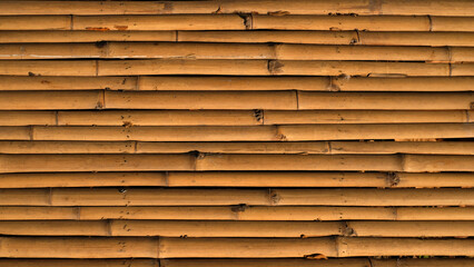 bamboo fence or wall texture background for interior or exterior design.