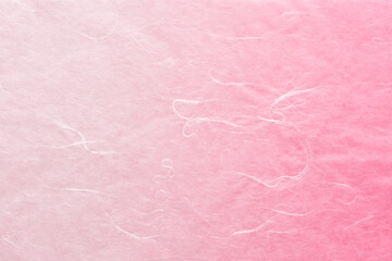 ピンク色の和紙のアップ