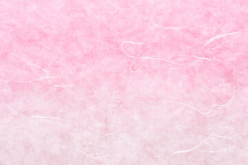 ピンク色の和紙のアップ
