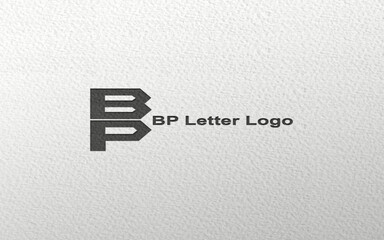 BP letter logo design, Initial letter logo, Minimalist letter logo, Creative letter logo, Modern letter logo design, Vector file & template