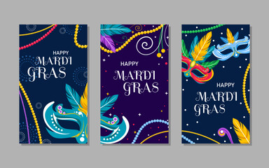 Mardi gras social media post © Ascrea.78