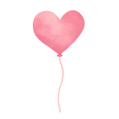 Obraz na płótnie Canvas Pink Balloons. Valentine Day. Valentine Balloon Heart. Valentine symbol.