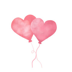 Fototapeta na wymiar Pink Balloons. Valentine Day. Valentine Balloon Heart. Valentine symbol.