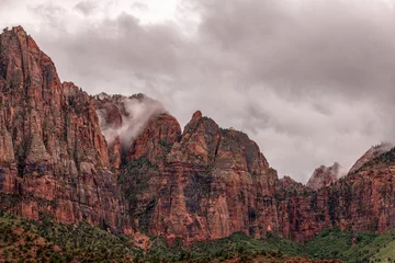 Foto op Canvas A Vision of Zion in the Clouds © Jacqueline