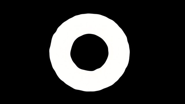 hole in black backgroun. icon sign or symbol animation. White Highlight Elements. Doodle loop animation. doodle style on transparent background. Jittery Artistic Motion. scribble seamless loop animati