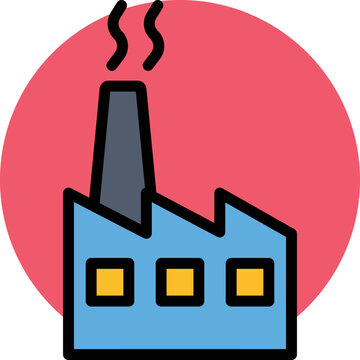 Nukes factory Vector Icon
