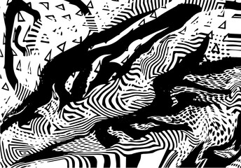 Grunge black and white background template. abstract,messy, splattered,sprayer texture with easy modification vector.