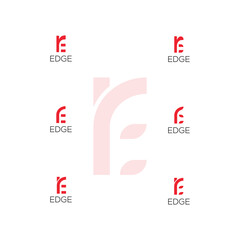 E letter logo. It can use for several business company. Tech, Marketing, Media, Personal etc.