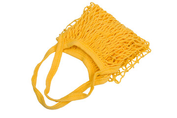 The mesh is woven from yellow threads.