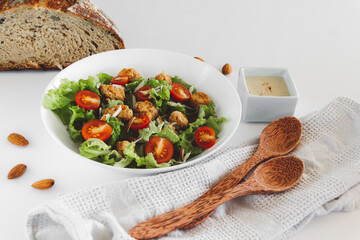 Mediterranean salad with cherry tomatoes