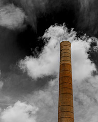 smoke from chimney