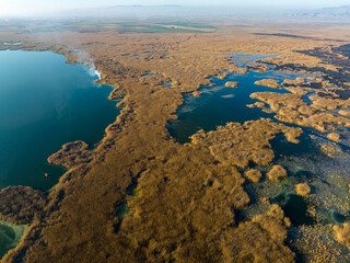 Eber lake and reeds, Afyonkarahisar, Turkey