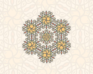 Colorful mandala. vector illustration. Islam, Arabic, Indian, Turkish, Pakistan, Chinese, 