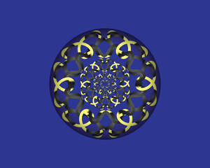 Colorful mandala. vector illustration. Islam, Arabic, Indian, Turkish, Pakistan, Chinese, 