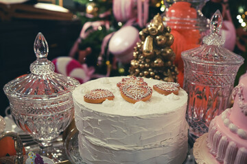 decorations. Christmas decorations. details from the winter holidays.