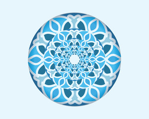 Colorful mandala. vector illustration. Islam, Arabic, Indian, Turkish, Pakistan, Chinese, 