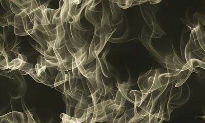 Smoke on black background, Generative AI