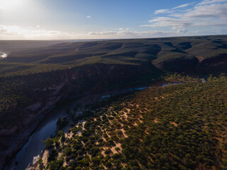 Fototapeta na wymiar Kalbarri National Park from above - Western Australia 