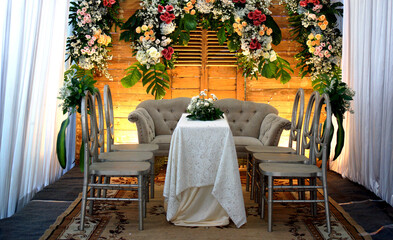 Beautiful Wedding Decoration with Tables and Chairs