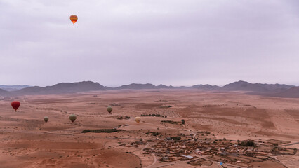 Vol en montgolfière dans le désert d'Agafay