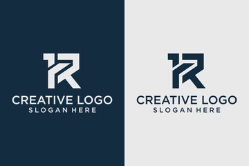 creative letter R logo, monogram R logo