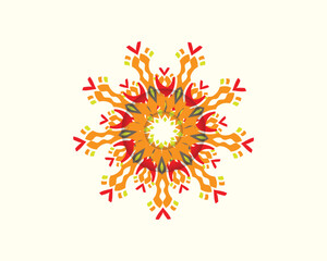 Colorful mandala. vector illustration. Islam, Arabic, Indian, Turkish, Pakistan, Chinese, 