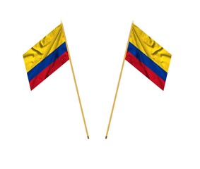 Flag of Colombia Fabric texture of the flag of Colombia.