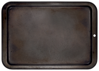 isolated empty baking tray