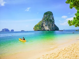 Photo sur Plexiglas Railay Beach, Krabi, Thaïlande Railay Beach Krabi (Rai Leh Beach)