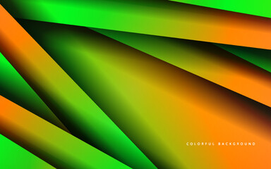 Abstract overlap layer multicolor banner background