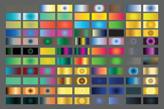  vector elegant colorful gradient shades big set yourt bussness sit color.Yellow gold gradients metallic gradients