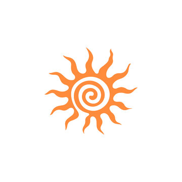 sun illustration vector with concept