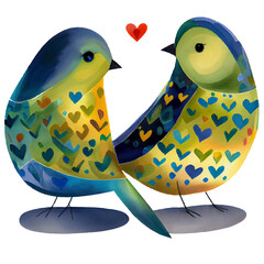 Love Birds Illustration