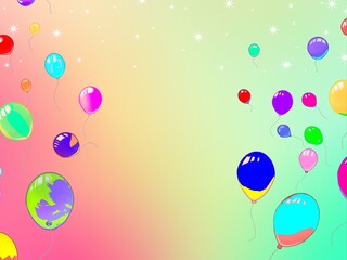 background with balloons