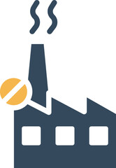 Stop Smokestack Vector Icon
