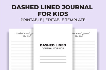 Dashed Lined Journal For Kids