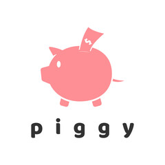 pig logo design illustration vector art