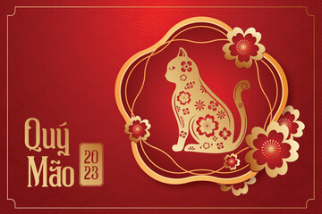 Happy Cat Vietnamese lunar new year 2023, Year of the Cat 2023